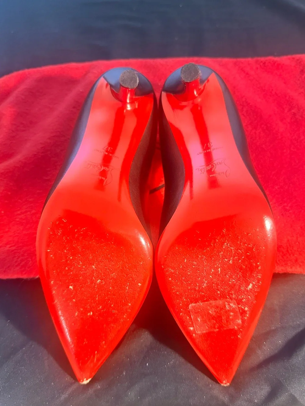 Christian Louboutin Black Leather 